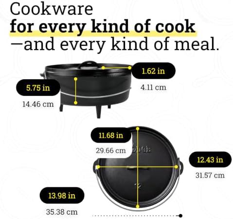 Deep camp six quart iron oven — photo 5