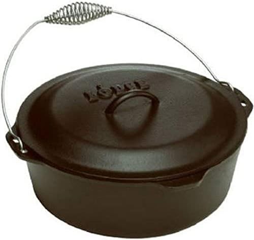 Pre seasoned cast iron oven with bail handle