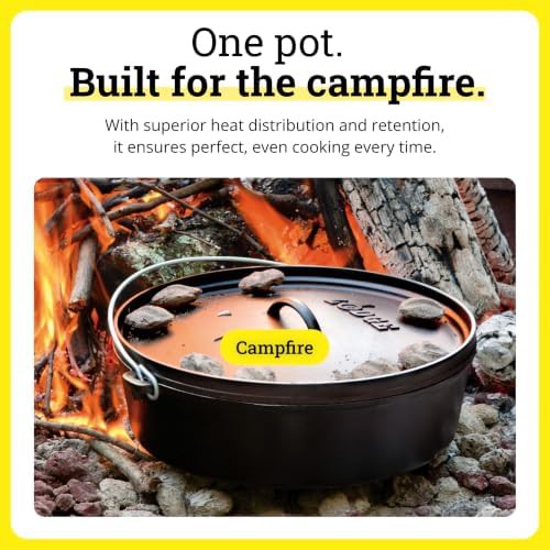 Ten quart deep camp oven with lid — photo 4