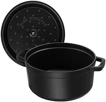 Matte black four quart round oven — photo 4