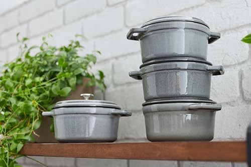 Graphite grey mini round oven — photo 4