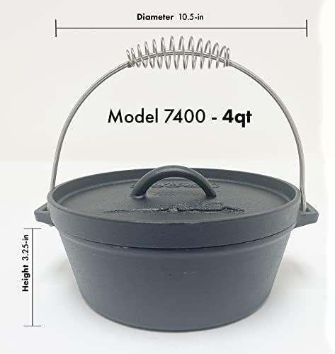 Four quart traditional cast iron pot — photo 3
