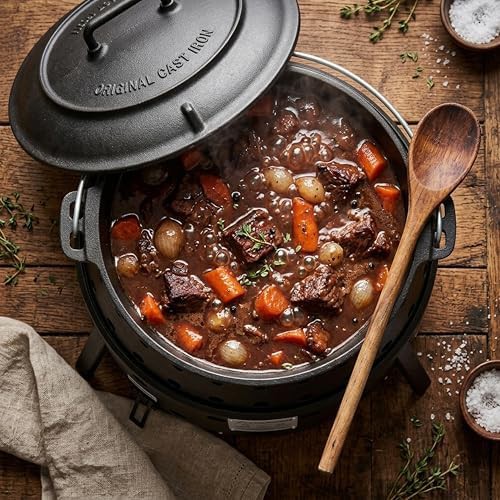 Camping cast iron eight quart pot — photo 4