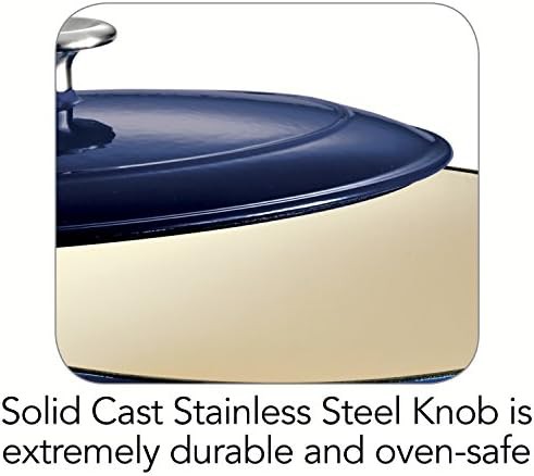 Oval enameled cast iron five quart pot — photo 3