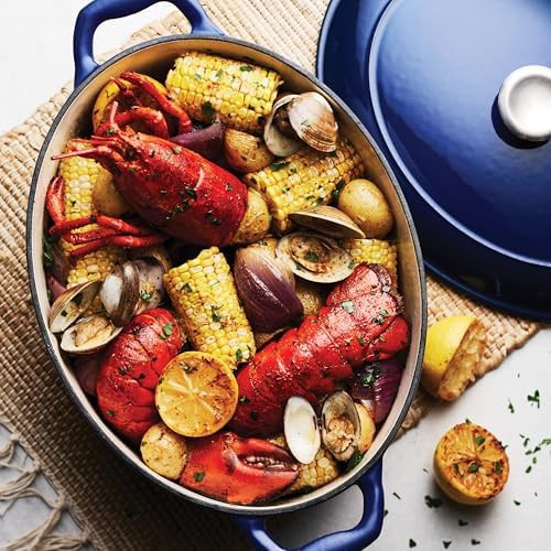 Bestow oval enameled cast iron 7 quart pot — photo 4