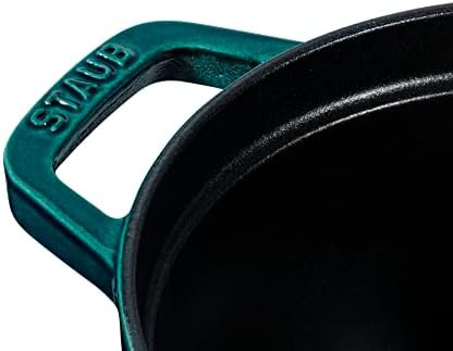 Teal oval cast iron dutch oven six quart — photo 4