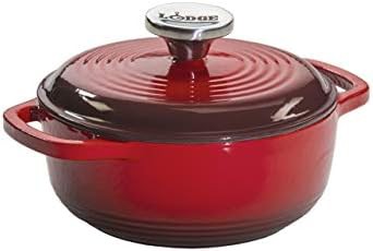 Red mini enameled iron braiser