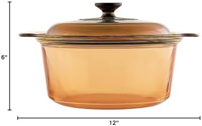 Round glass ceramic five quart casserole — photo 4