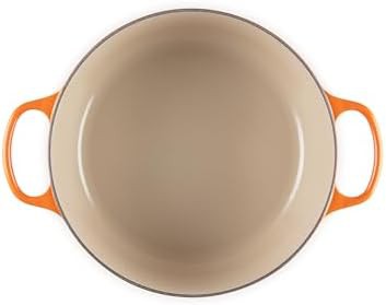 Flame orange round enameled cast iron 7.25 qt — photo 3