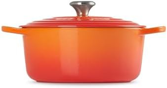 Flame orange round self basting cocotte 5.5 qt — photo 4