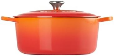 Flame orange large batch round dutch oven — photo 4