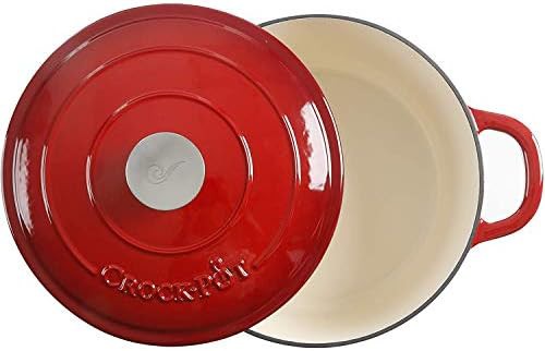 Crock-Pot Artisan 5 quart red round roasting pot — photo 3