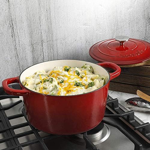 Crock-Pot Artisan 5 quart red round roasting pot — photo 4