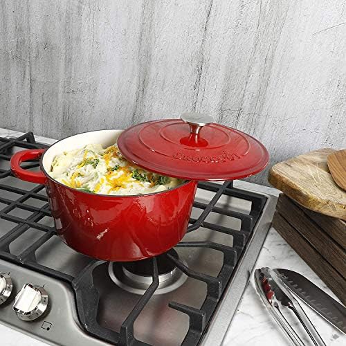 Crock-Pot Artisan 5 quart red round roasting pot — photo 5