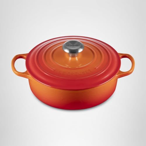 Flame orange round wide pot — photo 5