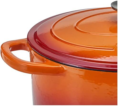 Crock-Pot Artisan 7 quart sunset orange oval oven — photo 4