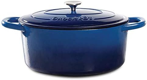Crock-Pot Artisan 7 quart sapphire blue oval oven