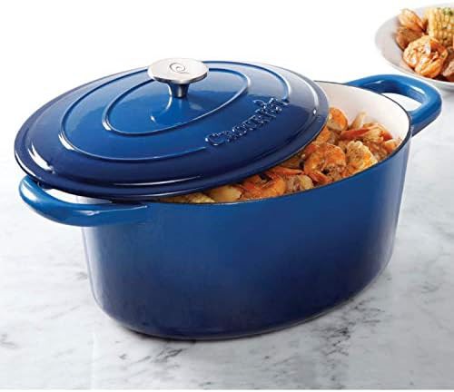 Crock-Pot Artisan 7 quart sapphire blue oval oven — photo 4
