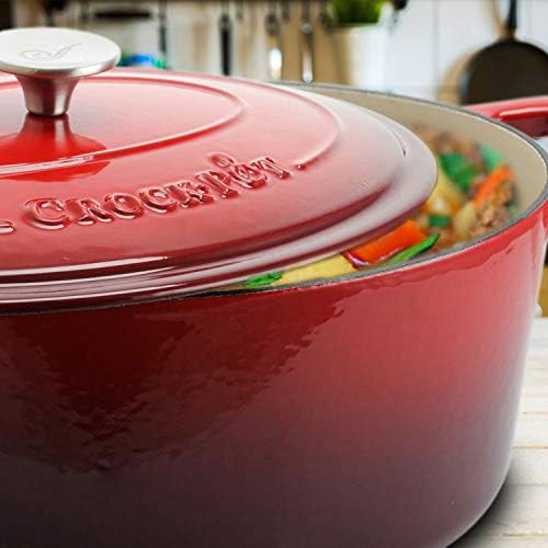 Scarlet red oval seven quart braising pot — photo 4