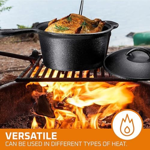 Seven Piece Pre Seasoned Cast Iron Set — photo 4