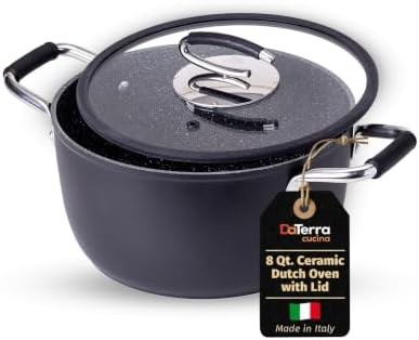Large induction ceramic pot 8 quart