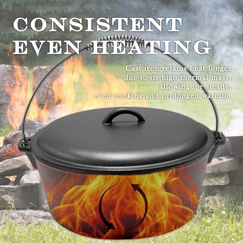 Twelve quart cast iron dome lid pot — photo 3