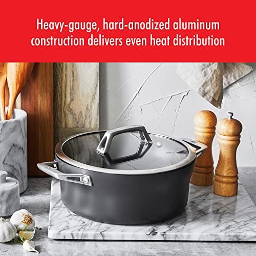 Hard anodized aluminum nonstick five quart pot — photo 3