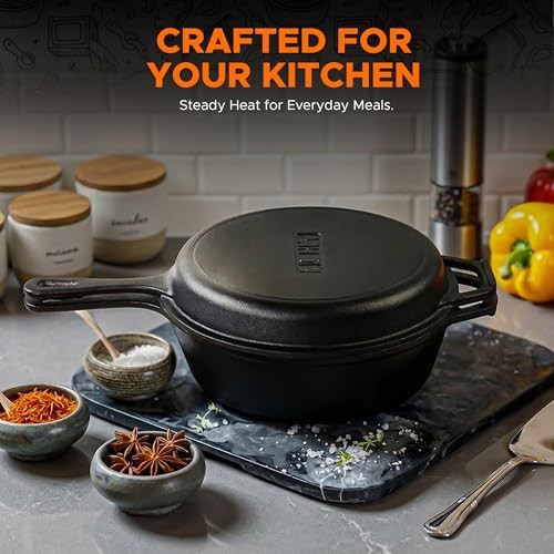 Combo cooker cast iron 3.2 quart pot — photo 4