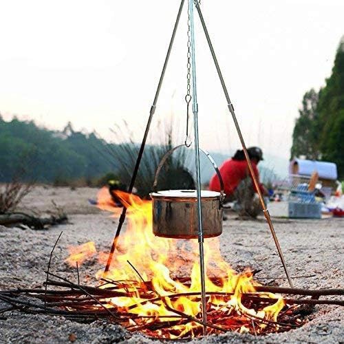 Portable campfire tripod for outdoor cooking — photo 4