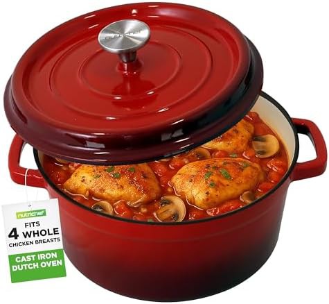 Enameled cast iron 5 quart bread pot