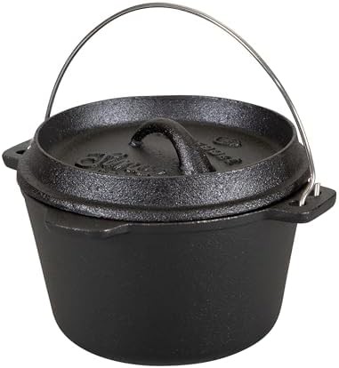 One quart flat bottom cast iron pot
