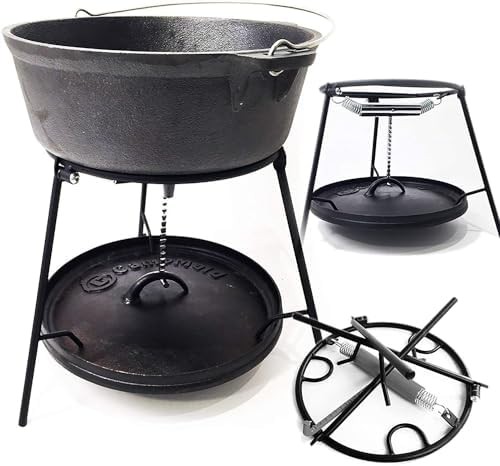 Six piece cast iron cooking set — photo 4