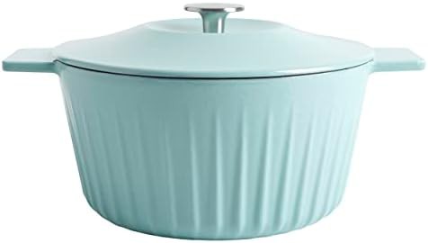 Martha Stewart Eastholm 5 quart blue cast iron pot