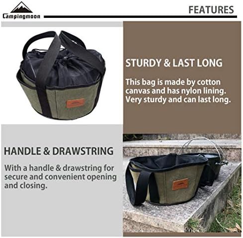 Black canvas carry bag for pots — photo 3