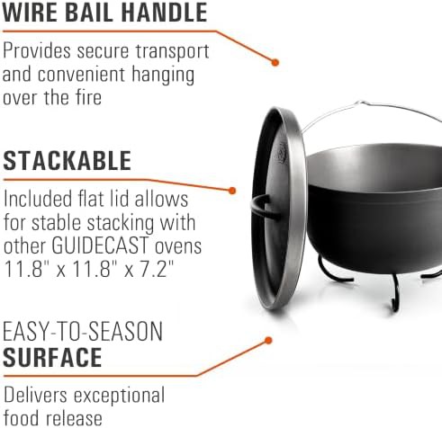 Lightweight guidecast iron camping pot — photo 4