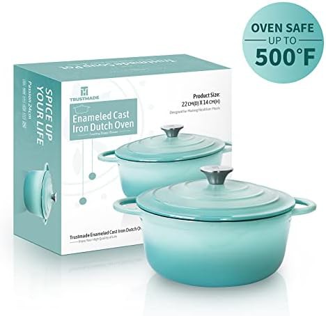 Aqua enameled cast iron braising pot — photo 4