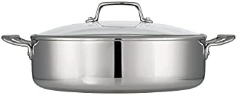 Stainless steel clad braiser 6 quart — photo 3