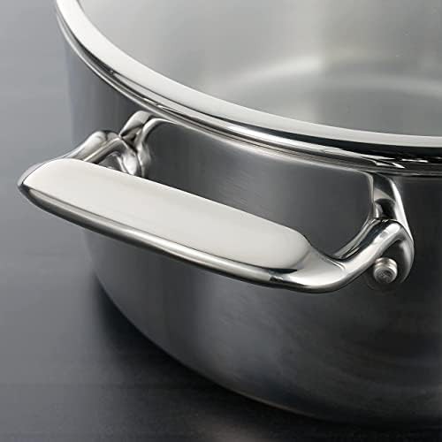 Stainless steel clad braiser 6 quart — photo 4