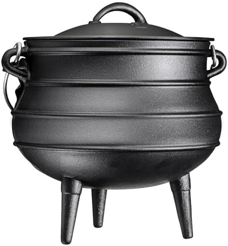Large Twelve Quart Cast Iron Cauldron