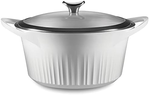 White cast aluminum dutch oven