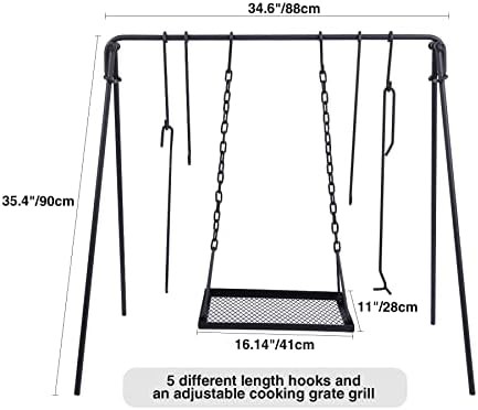 Swing campfire grill and cooking rack — photo 2