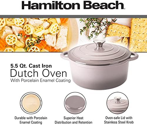 Gray heavy duty enameled braising pot — photo 4