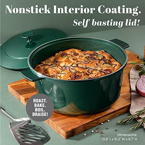 Emerald green aluminum stock pot — photo 3