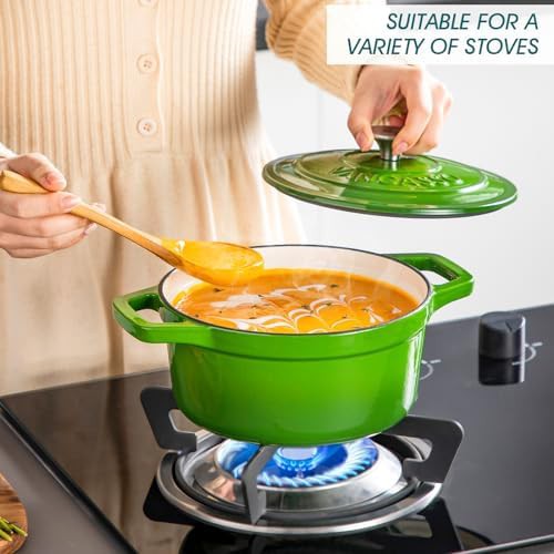 Green enameled cast iron mini pot — photo 4