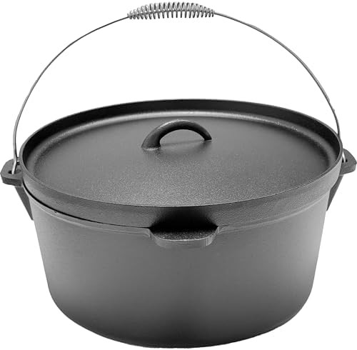 Sixteen quart extra large campfire pot