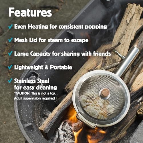 Huckleberry campfire popcorn maker basket — photo 2