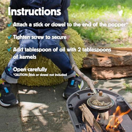 Huckleberry campfire popcorn maker basket — photo 3