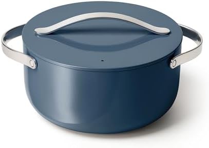Caraway ceramic roasting pot with lid 6 qt