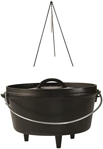 Tall boy tripod with five quart oven