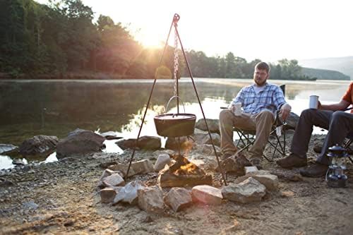 Tall boy tripod with camp oven lid lifter — photo 5